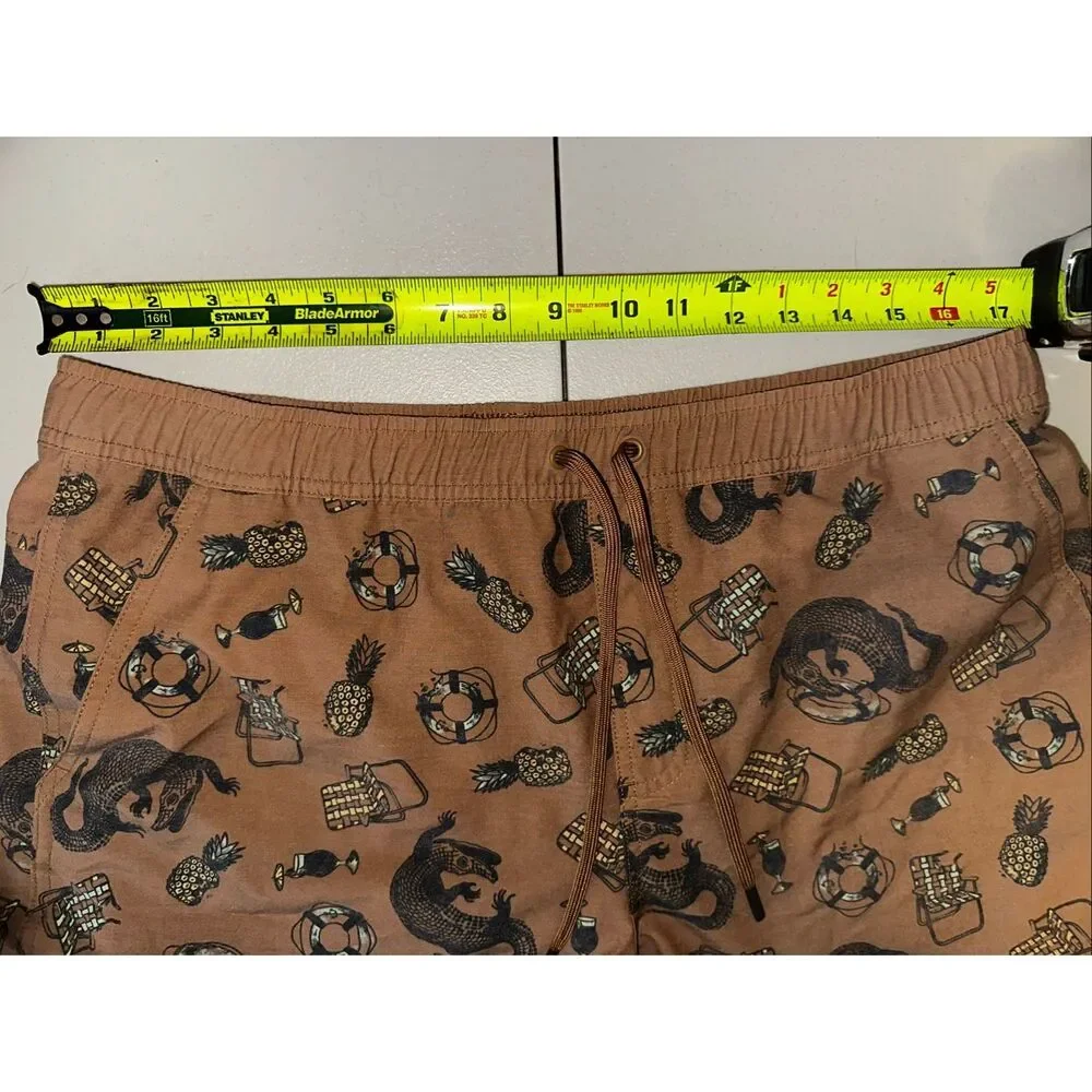 Alpine Design Men’s “Make Waves Water” Swim Shorts – Size Large